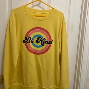 Yellow crew neck